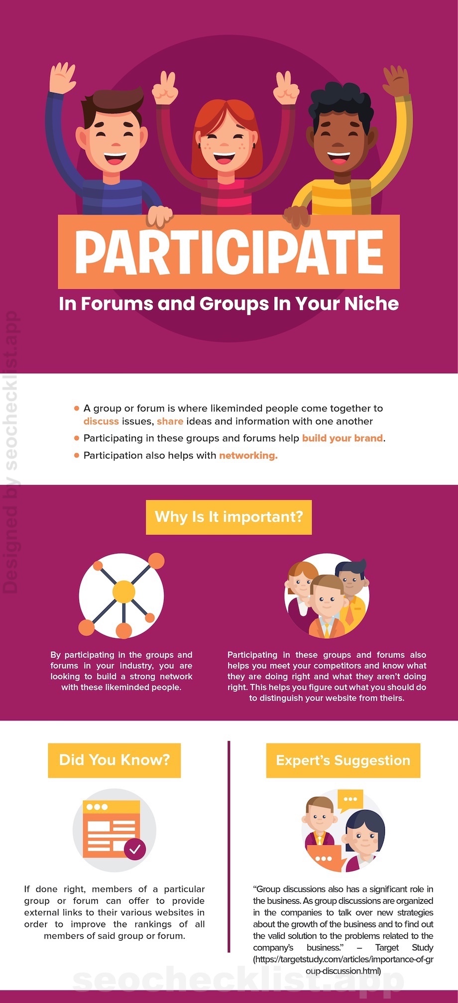 Participate In Forums and Groups In Your Niche